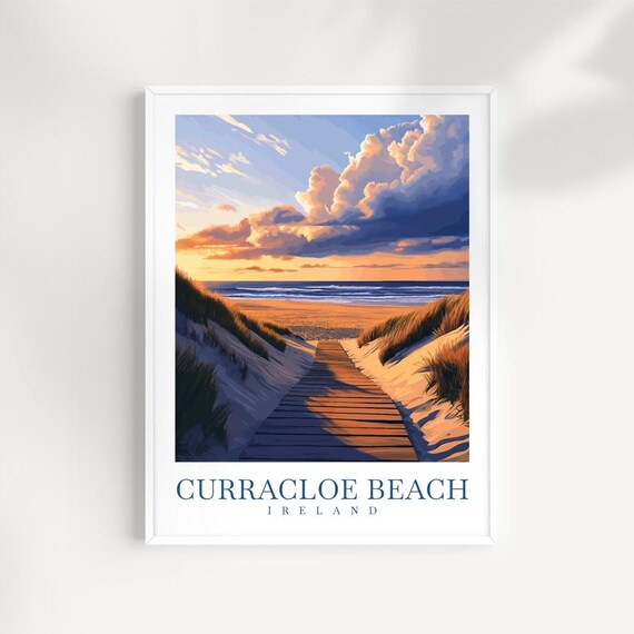 Curracloe Beach Ireland Coastal Landscape Art Print