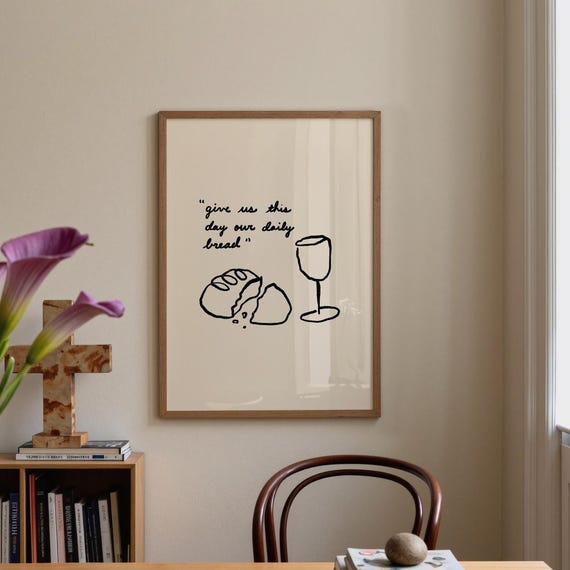 Christian Minimalist Daily Bread Bible Verse