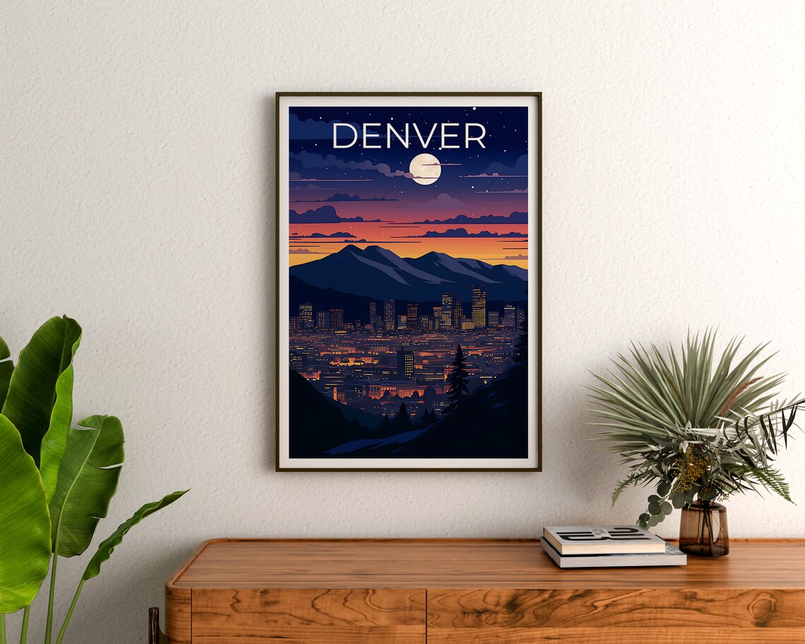 Denver Travel Poster, Colorado City Art Print - Image 3
