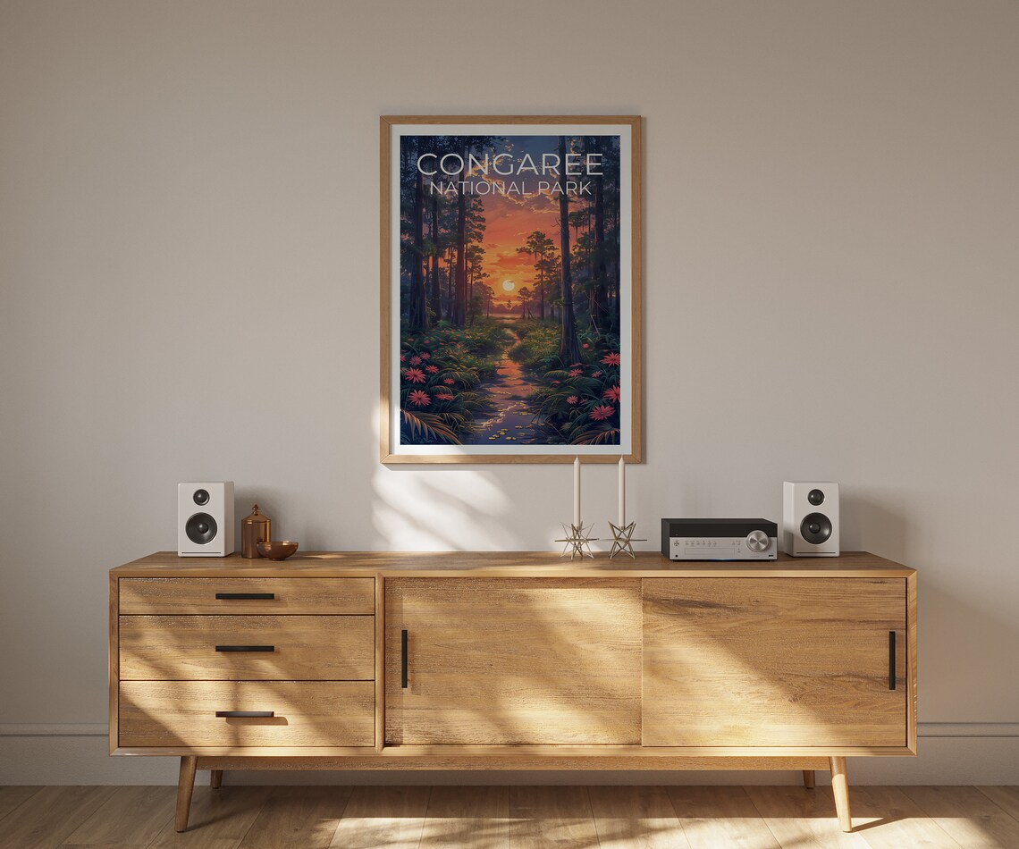 Congaree National Park Travel Poster, South Carolina - Image 4