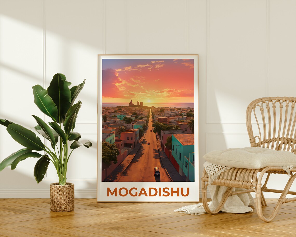 Mogadishu Travel Poster, Somalia Wall Art Print - Image 2