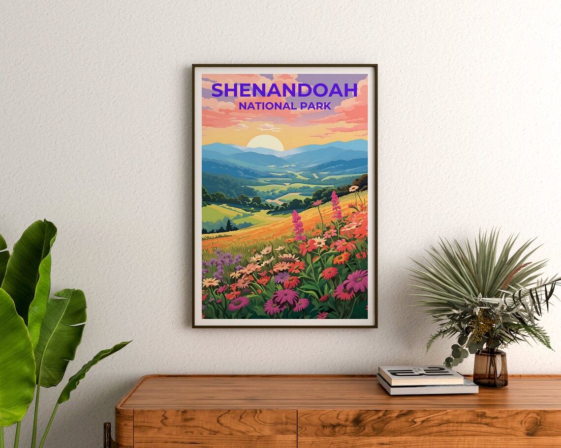 Shenandoah Virginia Travel Poster, Nature Wall Art - Image 3