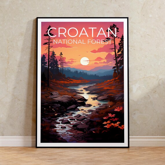Croatan Forest Poster North Carolina Wall Art North Carolina Print Croatan Forest Poster North Carolina Poster