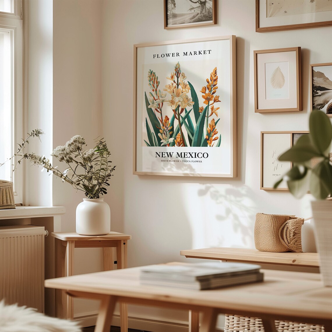 New Mexico State Flower Yucca Vintage Botanical Art Print - Image 2