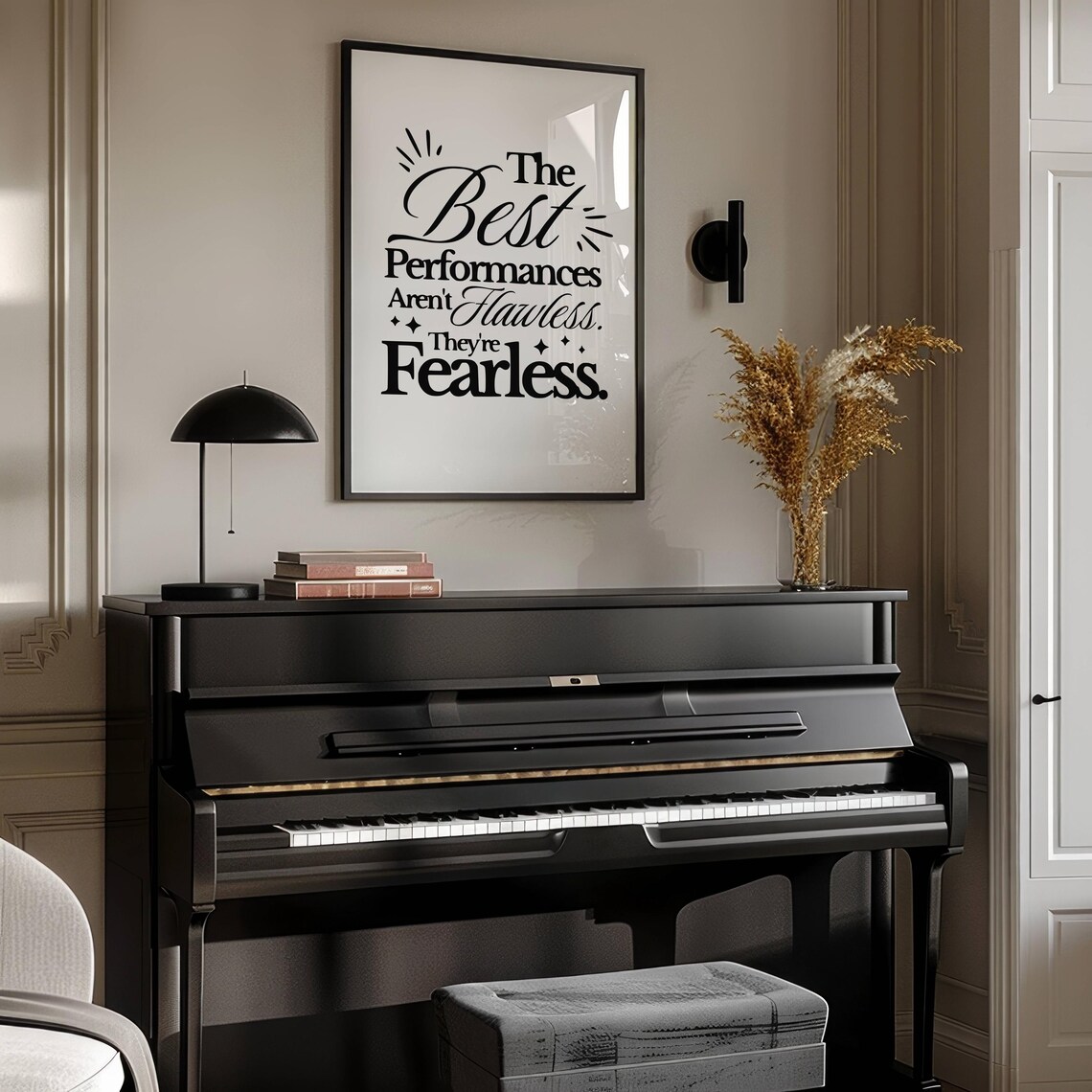 The Best Performances Are Not Flawless They Are Fearless Theatre Quote Poster - Image 3