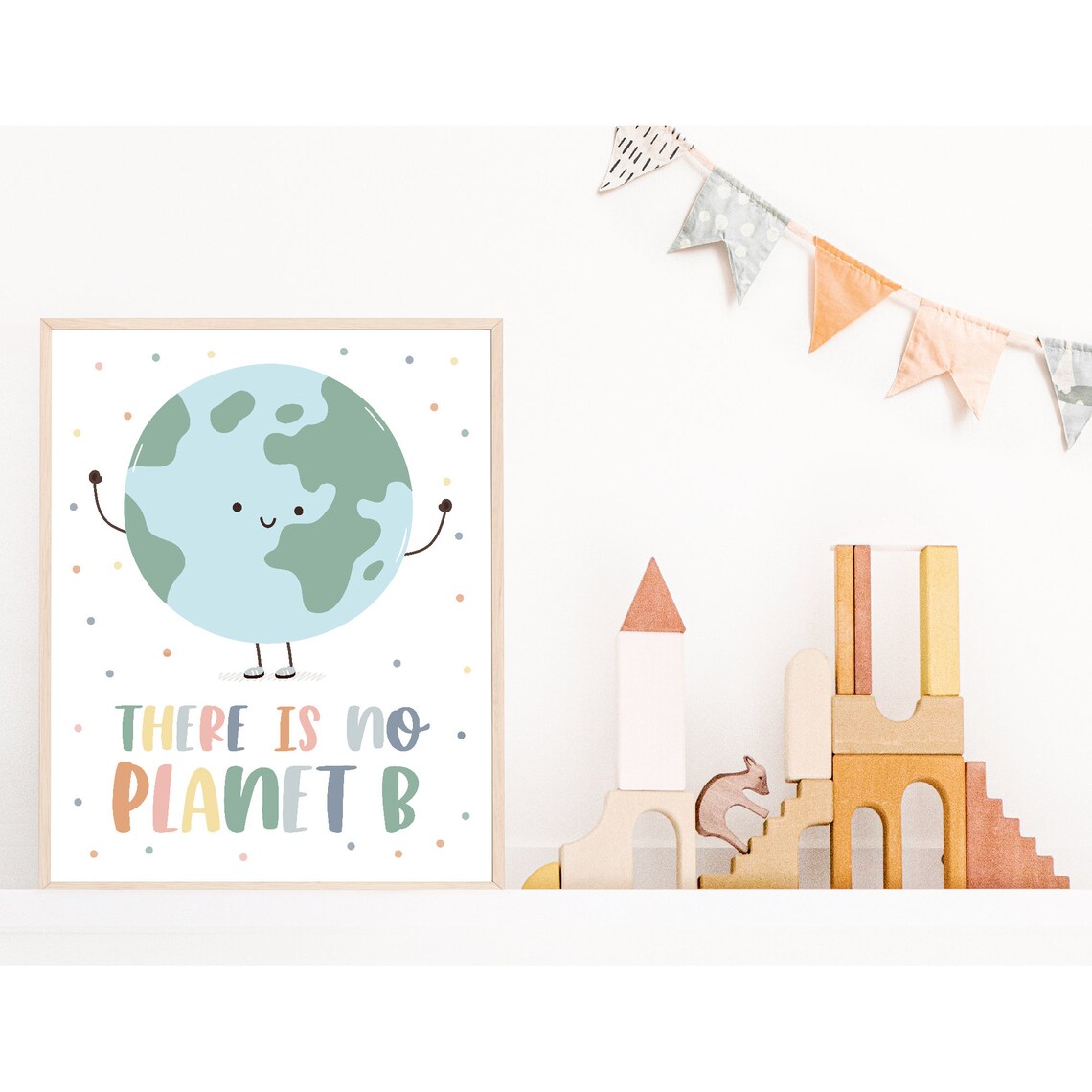 There Is No Planet B, Boho Earth Day Decor - Image 3