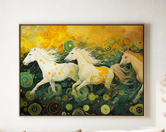 Fantasy Horses Wildlife Poster Print