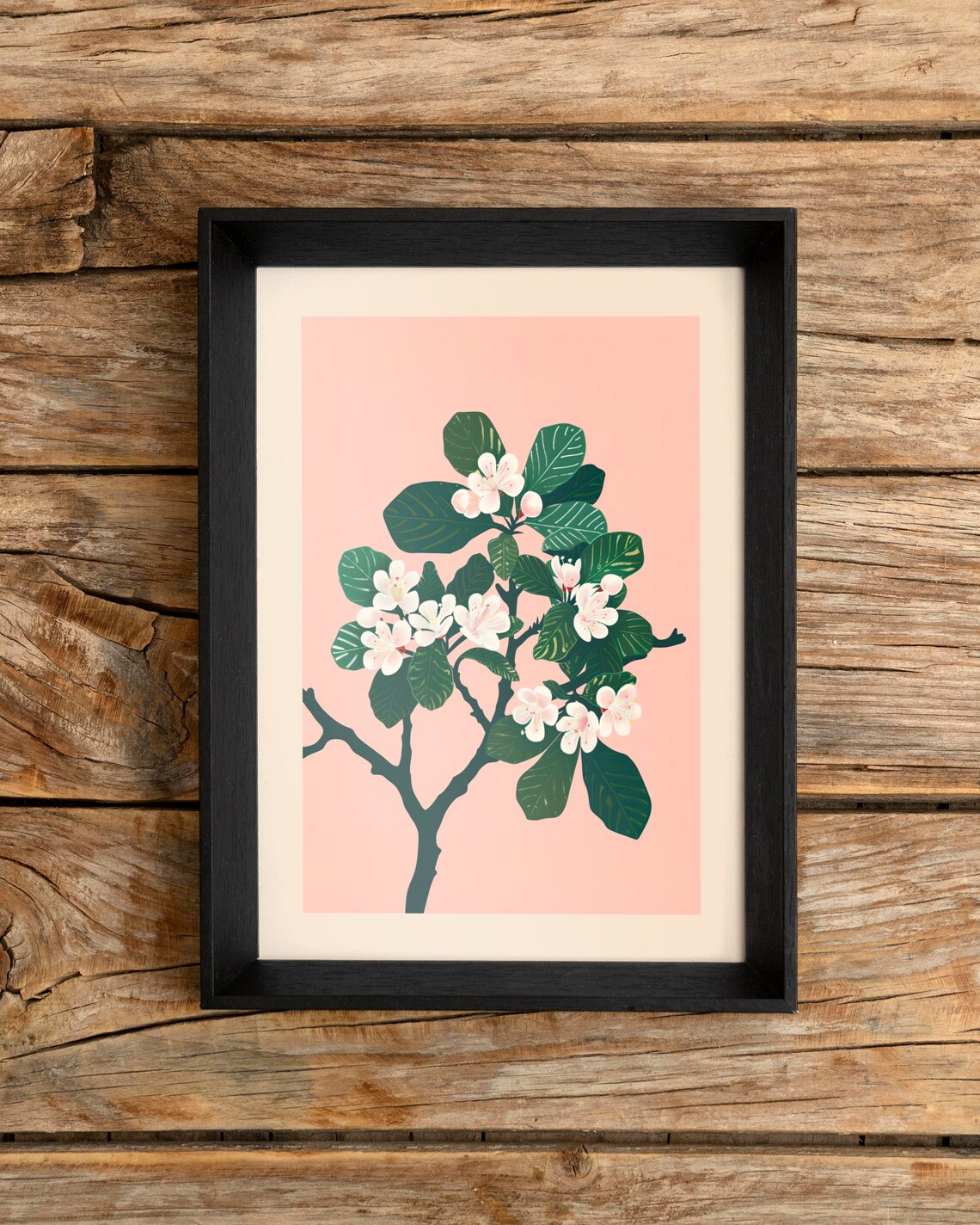 May Birth Flower Hawthorn Botanical Art Print - Image 3