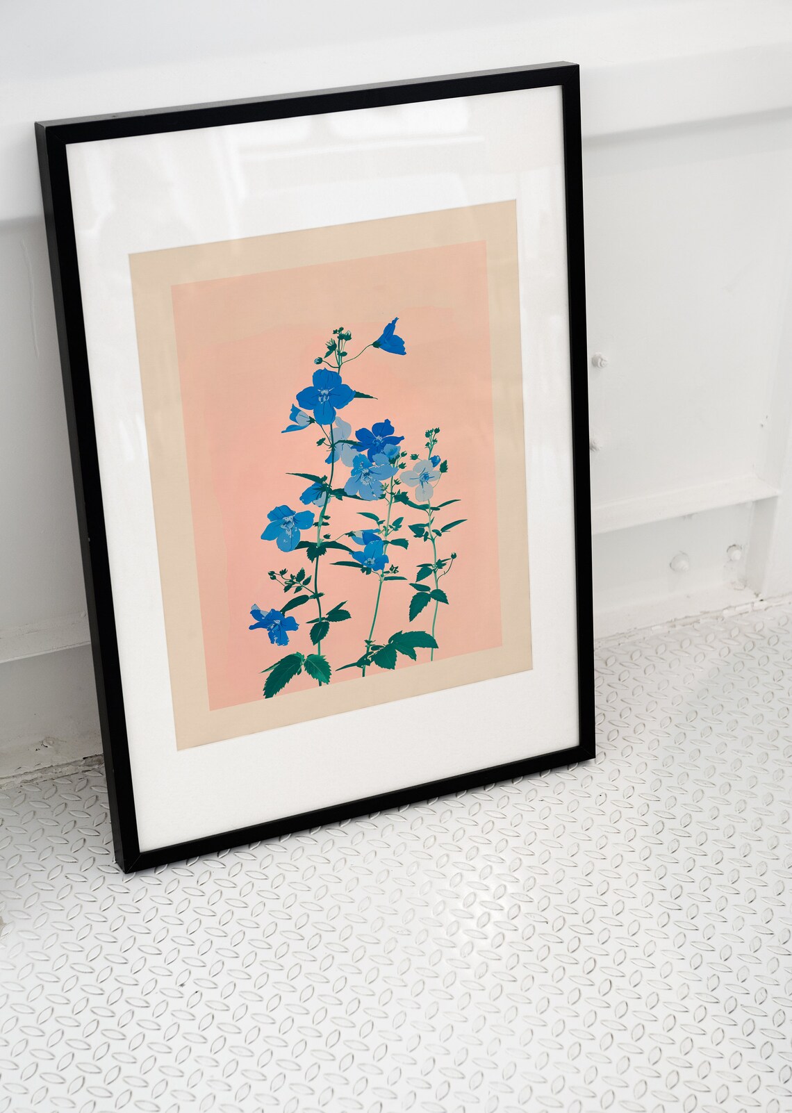 Larkspur Botanical Painting, Personalized Birthday Gift - Image 4