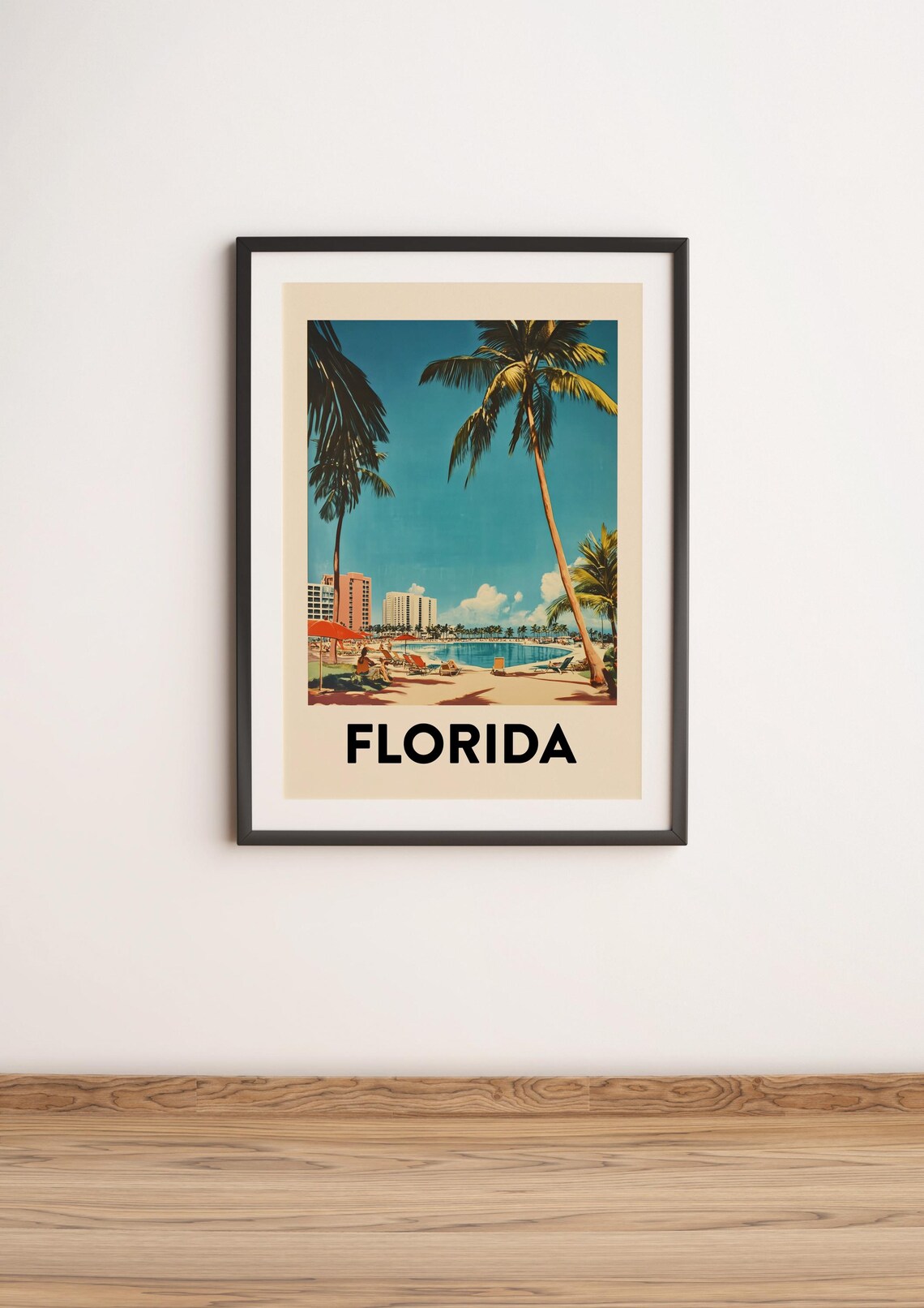 Florida Retro Travel Poster, Vintage Mid-Century Art Print - Image 2