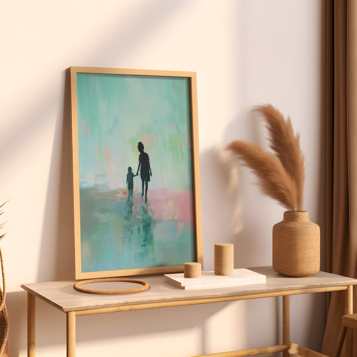 Mother and Son Family Print, Mother's Day Gift - Image 3
