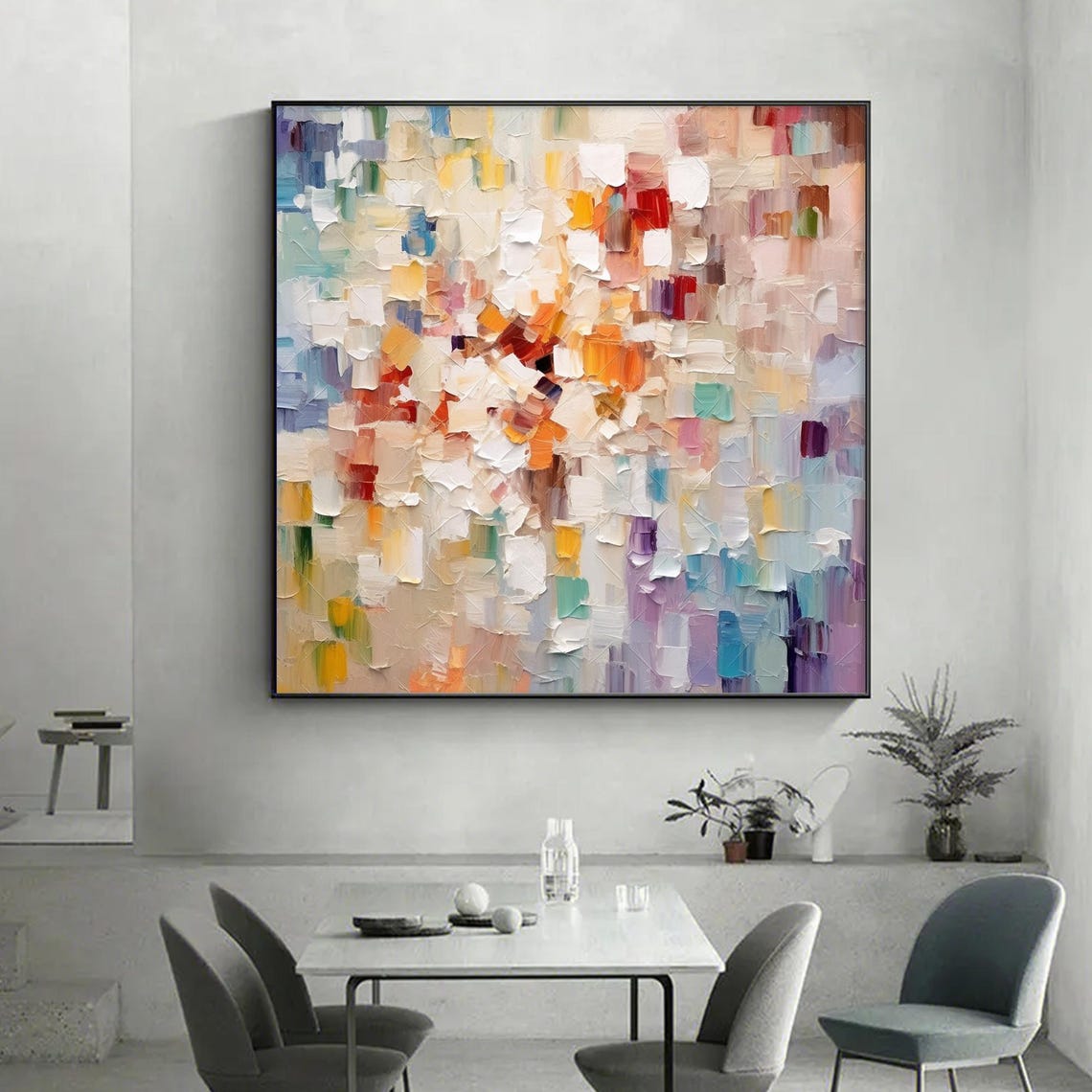 Dreamy Pastel Abstract Blocks in a Soft Modern Texture Poster - Image 6