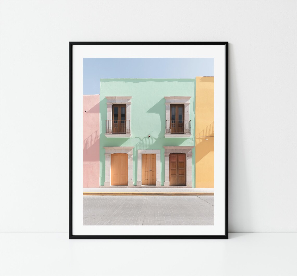 Urban Mexican Travel Photography Urban Wall Art Street Scene High Resolution Trendy Decor Living Urban Art - Image 3