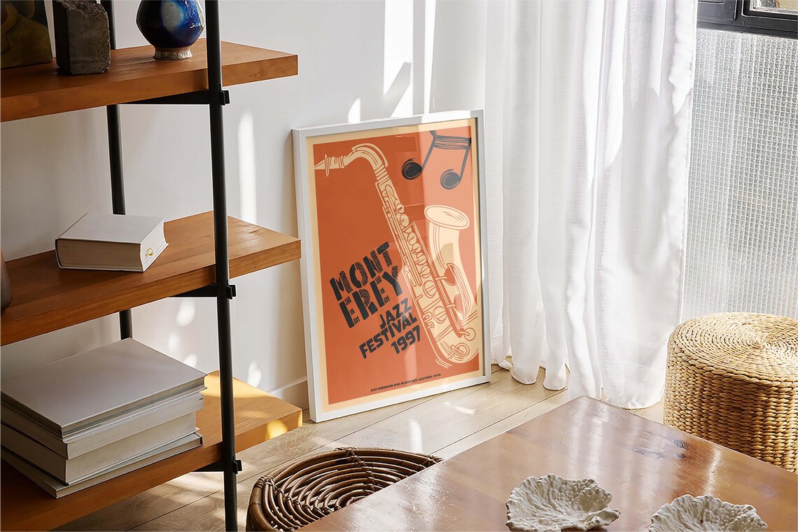 Monterey Jazz Festival Retro Vintage Travel Poster - Image 4