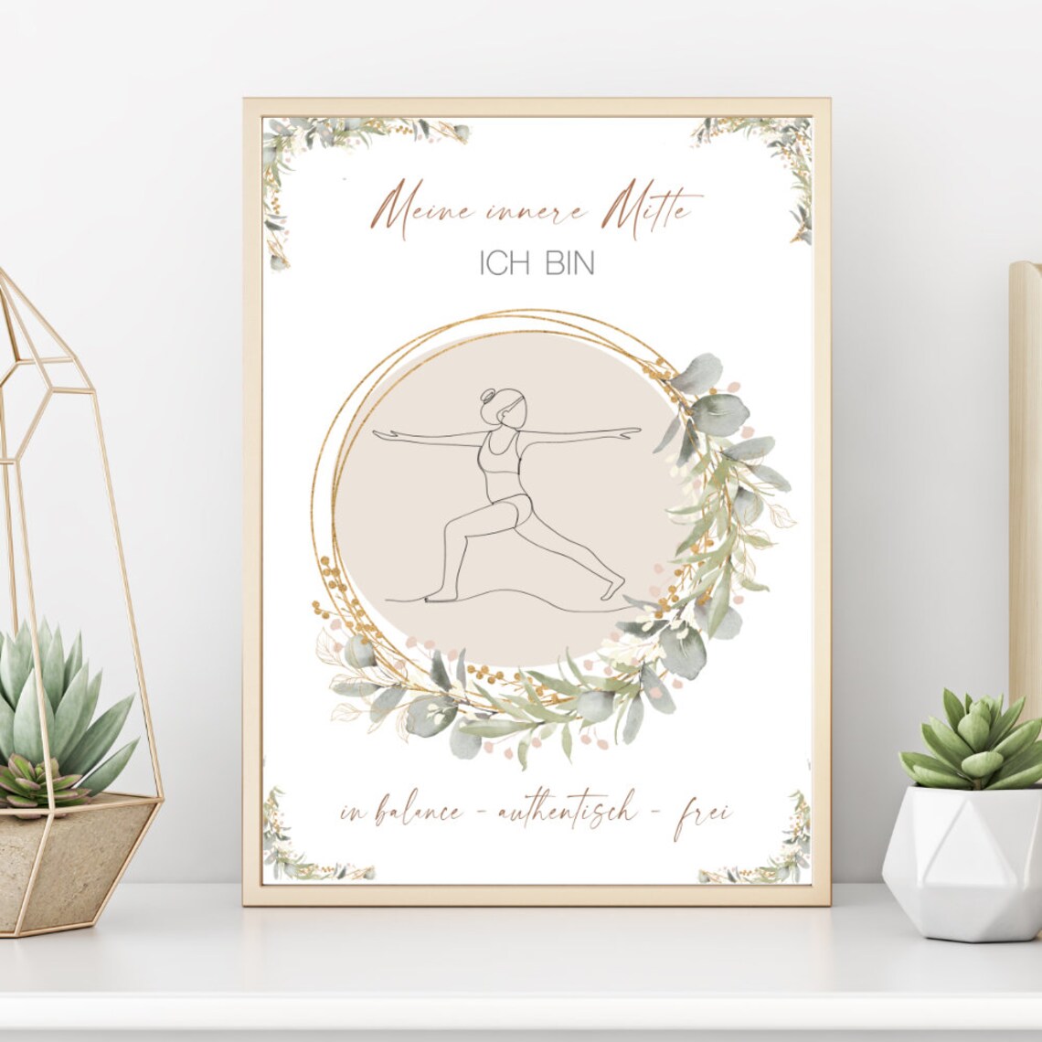 My Inner Center, Mindfulness Positive Affirmation Poster
