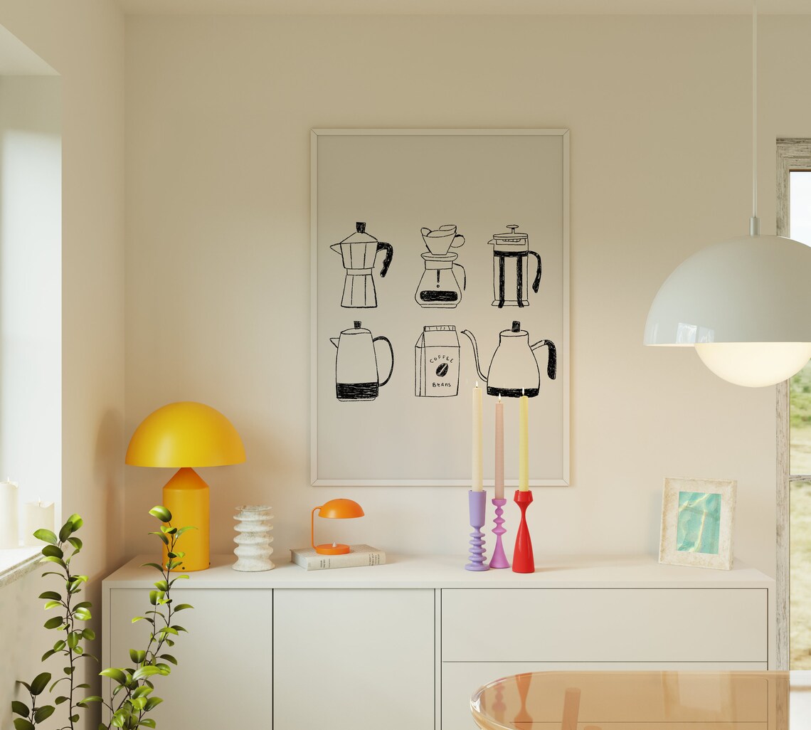 Hand Coffee Kitchen Decor Art Print - Image 4
