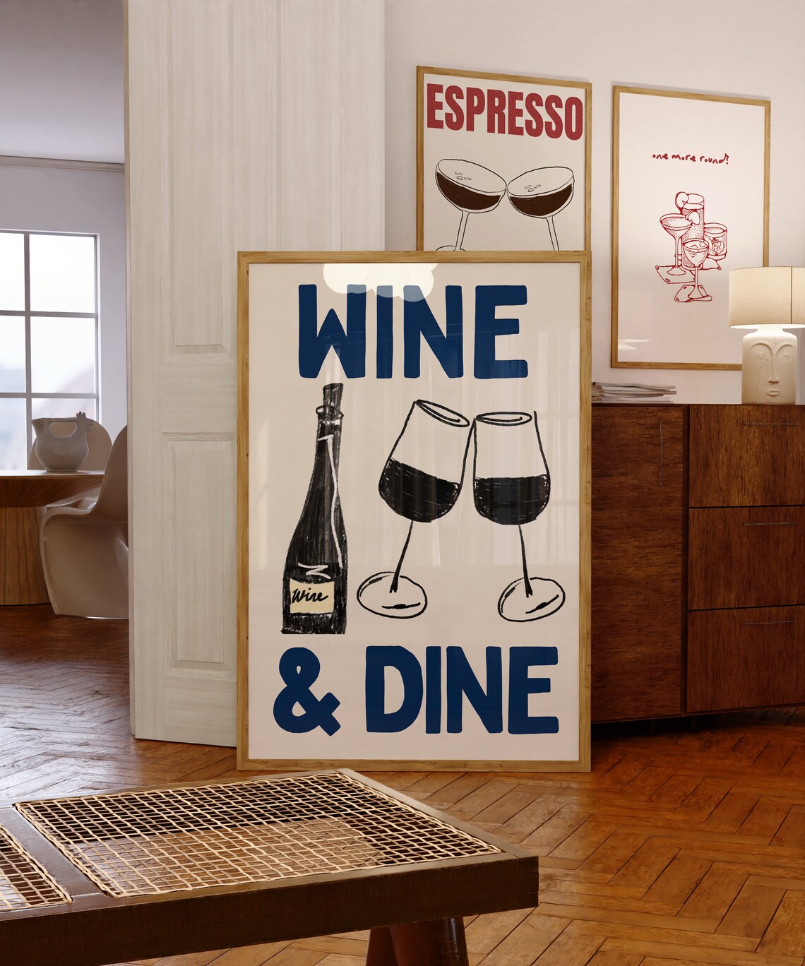 Vintage Wine Poster, Kitchen and Bar Cart Decor - Image 5