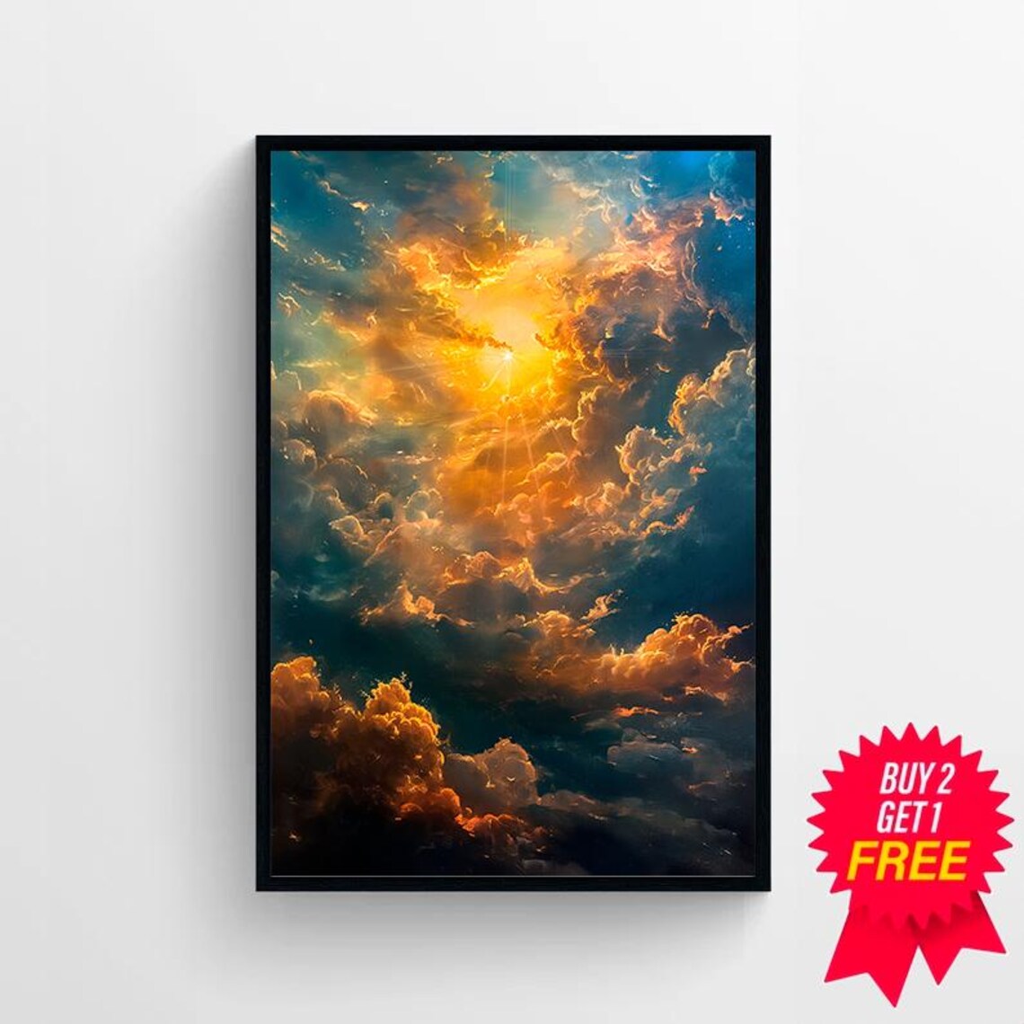 Celestial Sun Vintage-Inspired Art Print, Dark Academia - Image 4