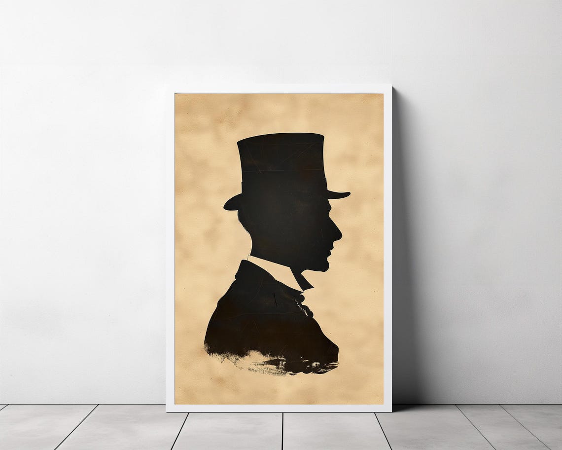 Moody Vintage Silhouette Vintage Prints Victorian Winter - Image 3