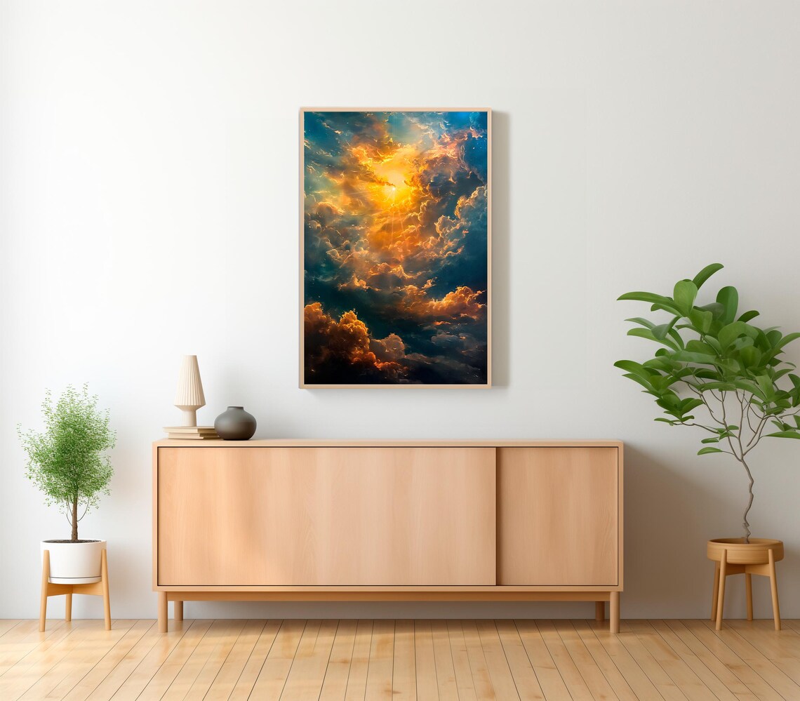 Celestial Sun Vintage-Inspired Art Print, Dark Academia - Image 2