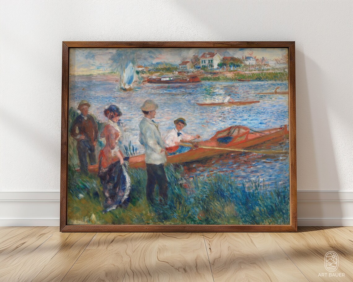 Oarsmen at Chatou, Renoir Impressionist Art Print