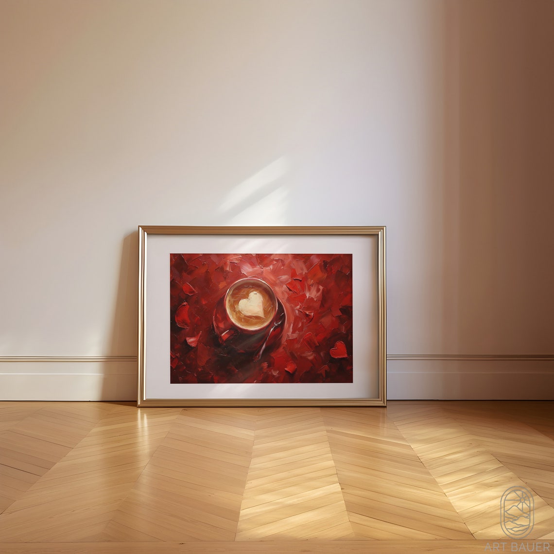Coffee Art Latte Art Coffee Illustration Romantic Decor Gift For Her Coffee Art Coffee Poster Framed Latte Art - Image 5