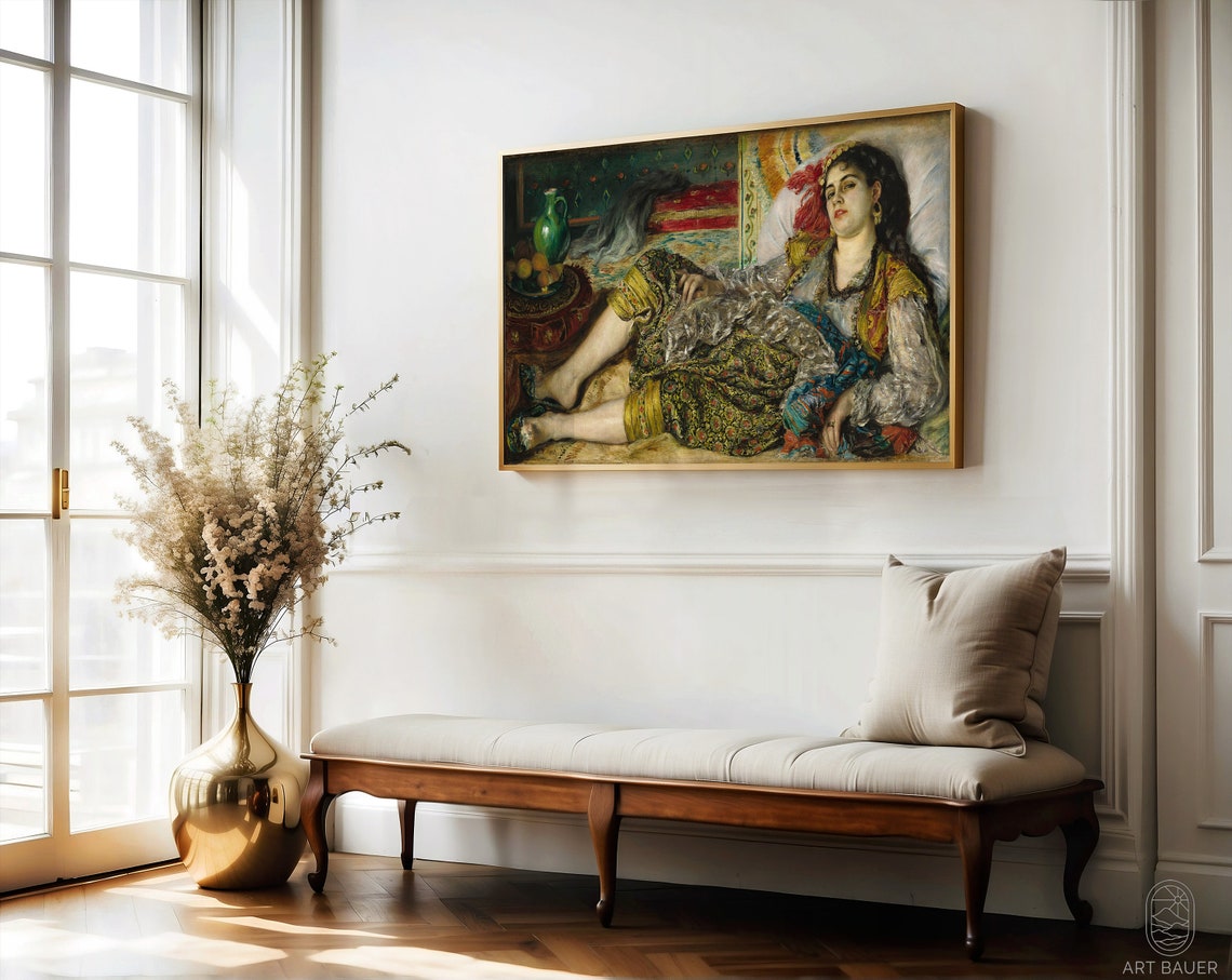 Auguste Renoir Odalisque French Art Print French Decor Renoir Poster Gift For Artist Female Form Renoir Art Print 1870 - Image 5