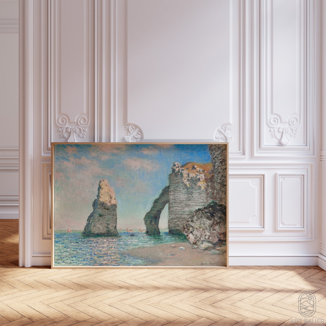 Claude Monet Cliffs Of Etretat Impressionist Normandy Coast Art Poster - Image 5