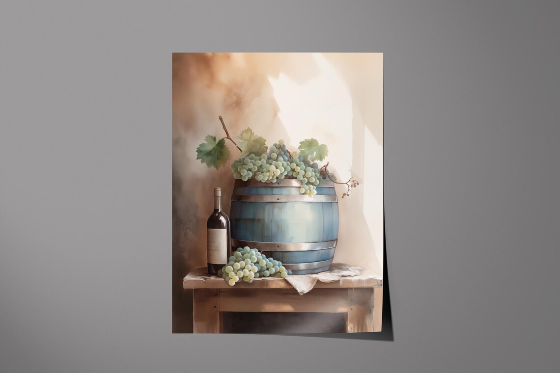 Rustic Vineyard Wine, Grape Wall Decor - Image 6
