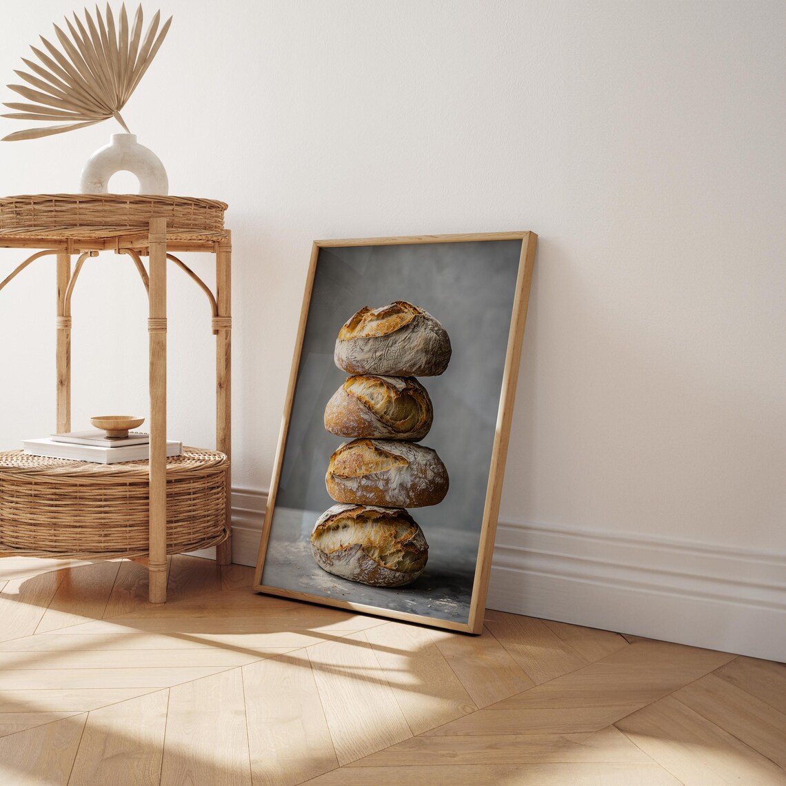Sourdough Bread Print, Rustic Vintage Kitchen Decor - Image 5