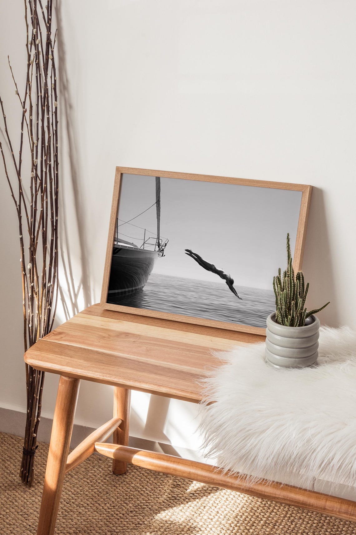 Freedom Jump - Traditional Beach Art Print - Image 3