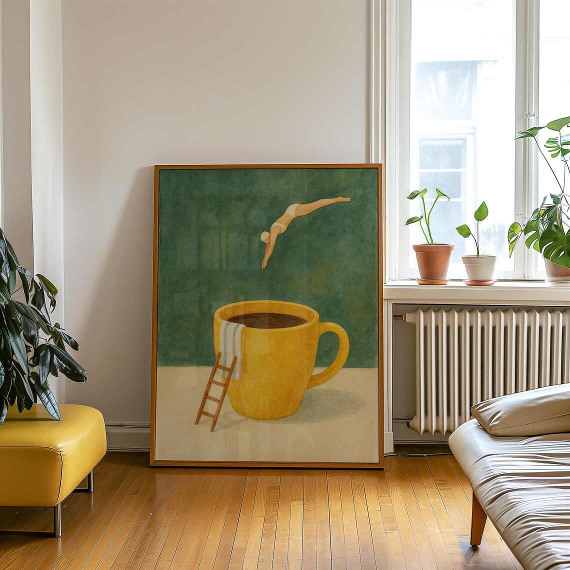 Coffee Diver - Surreal Print - Image 5