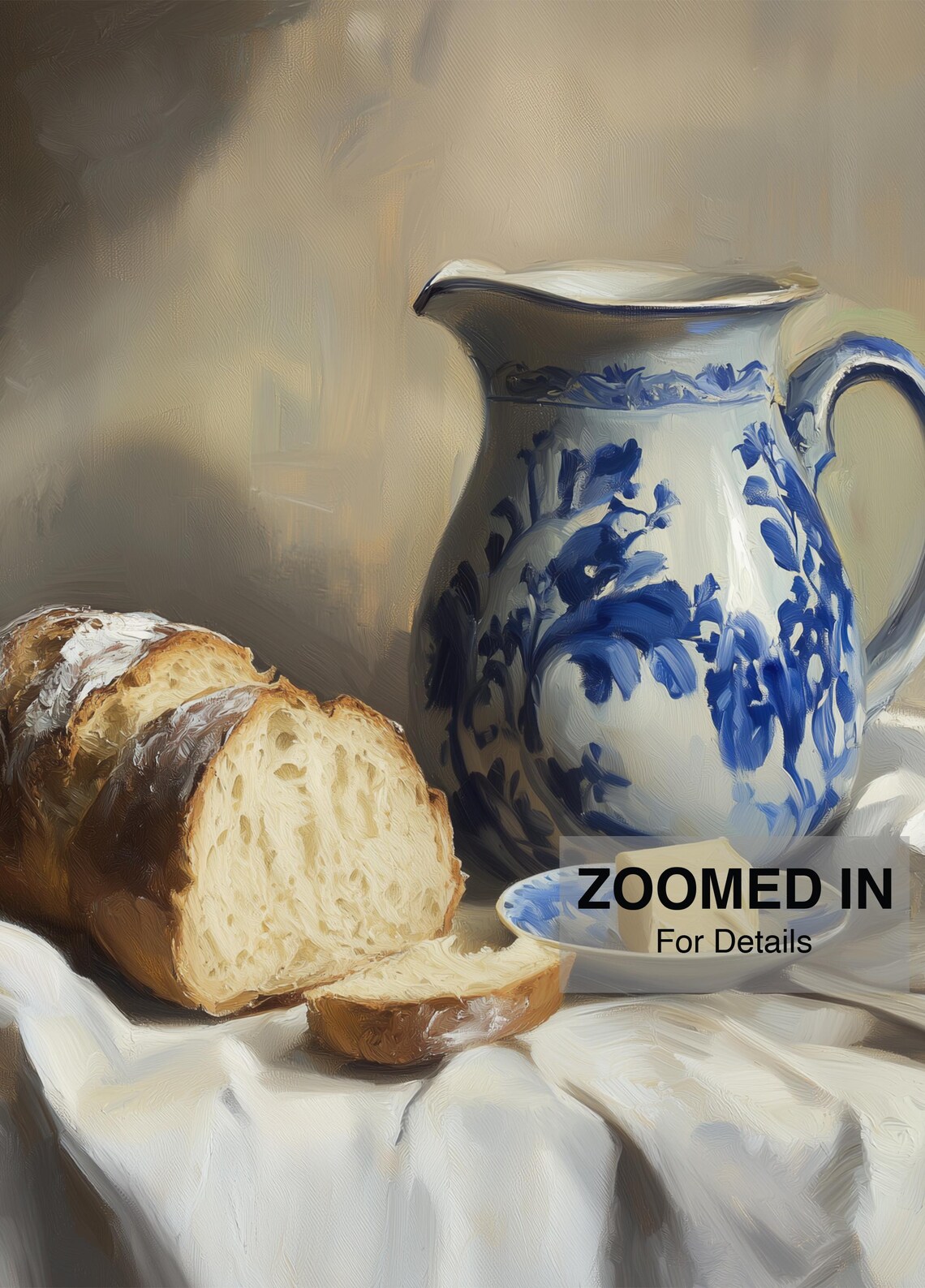Sourdough Bread And Butter, Vintage Kitchen Decor - Image 3