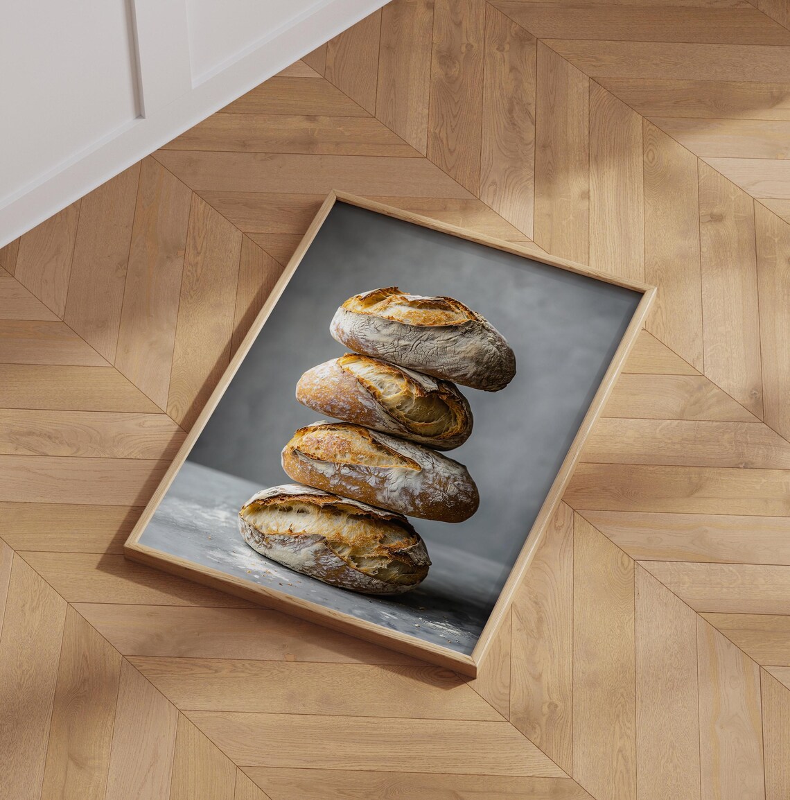 Sourdough Bread Print, Rustic Vintage Kitchen Decor - Image 6