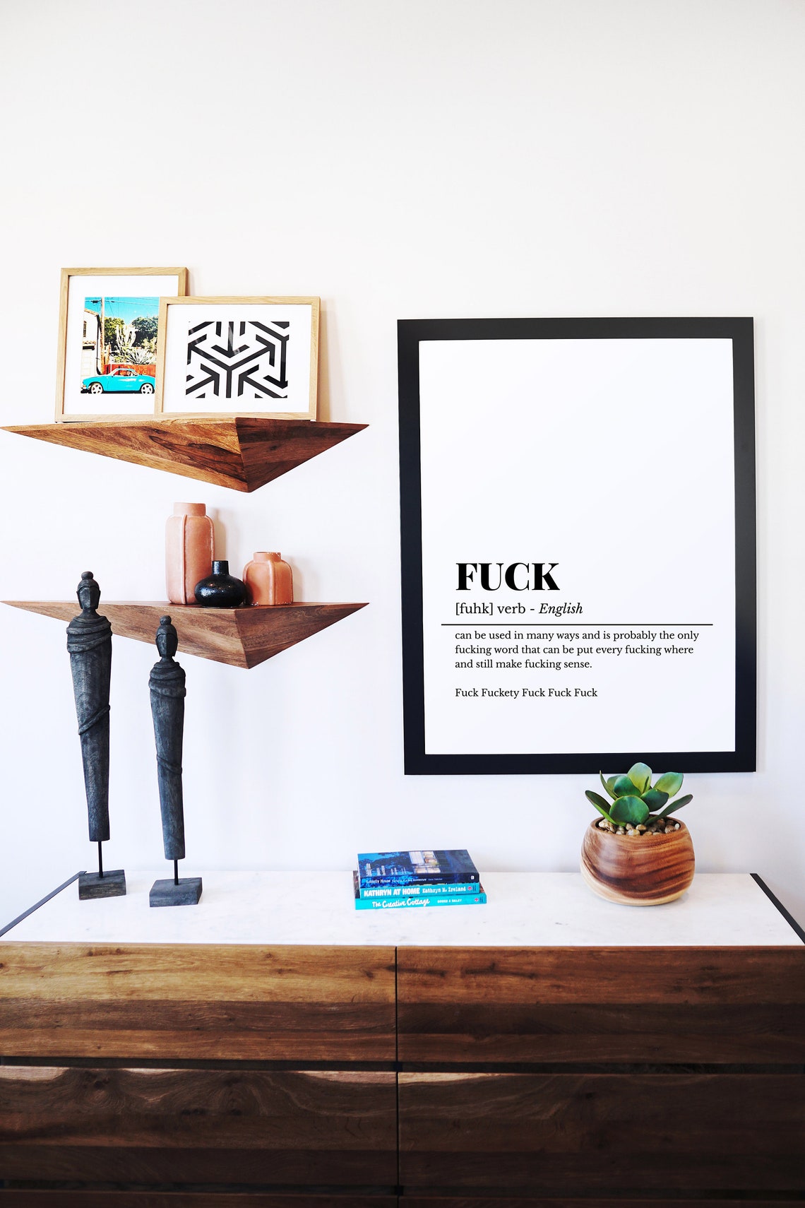 Funny F Word Dictionary Definition Adult Office Humor Wall Art - Image 2