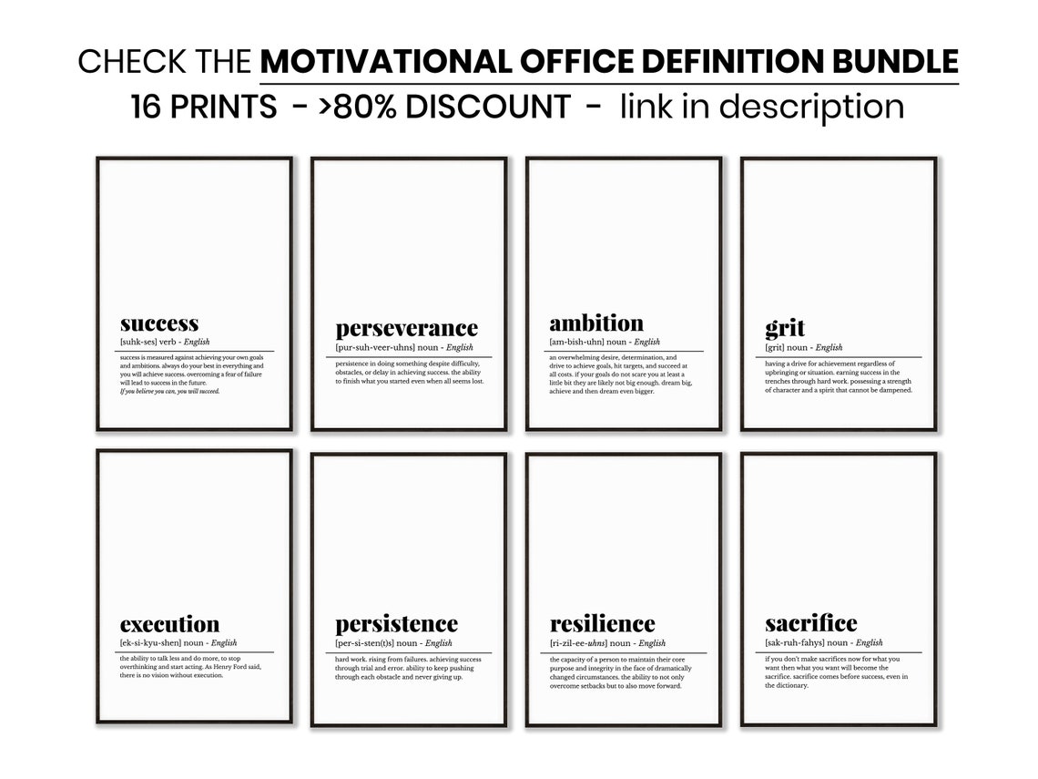 Difference Maker Definition Noun Typography Appreciation Poster - Image 3