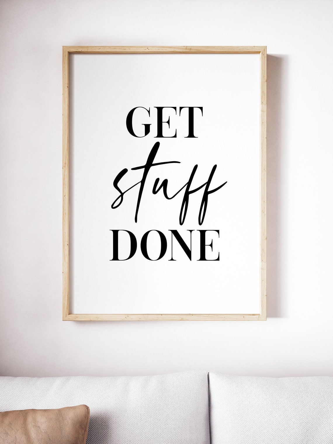 Get Stuff Done Motivational Poster for Home Office Productivity Decor - Image 4