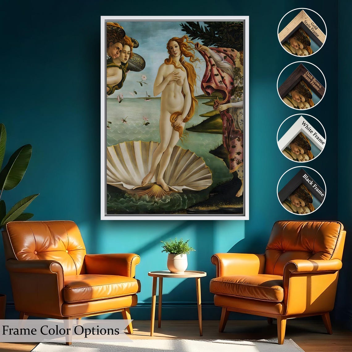 Sandro Botticelli The Birth Of Venus Classic Renaissance Poster - Image 2