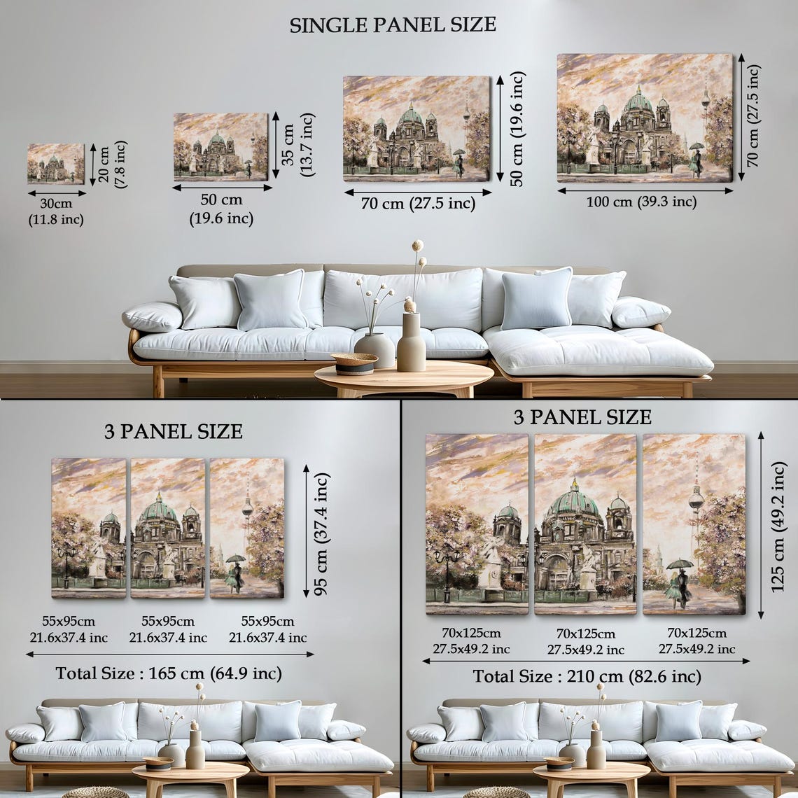Berlin Cathedral Dome TV Tower Rainy Stroll Couple Germany Poster - Image 4