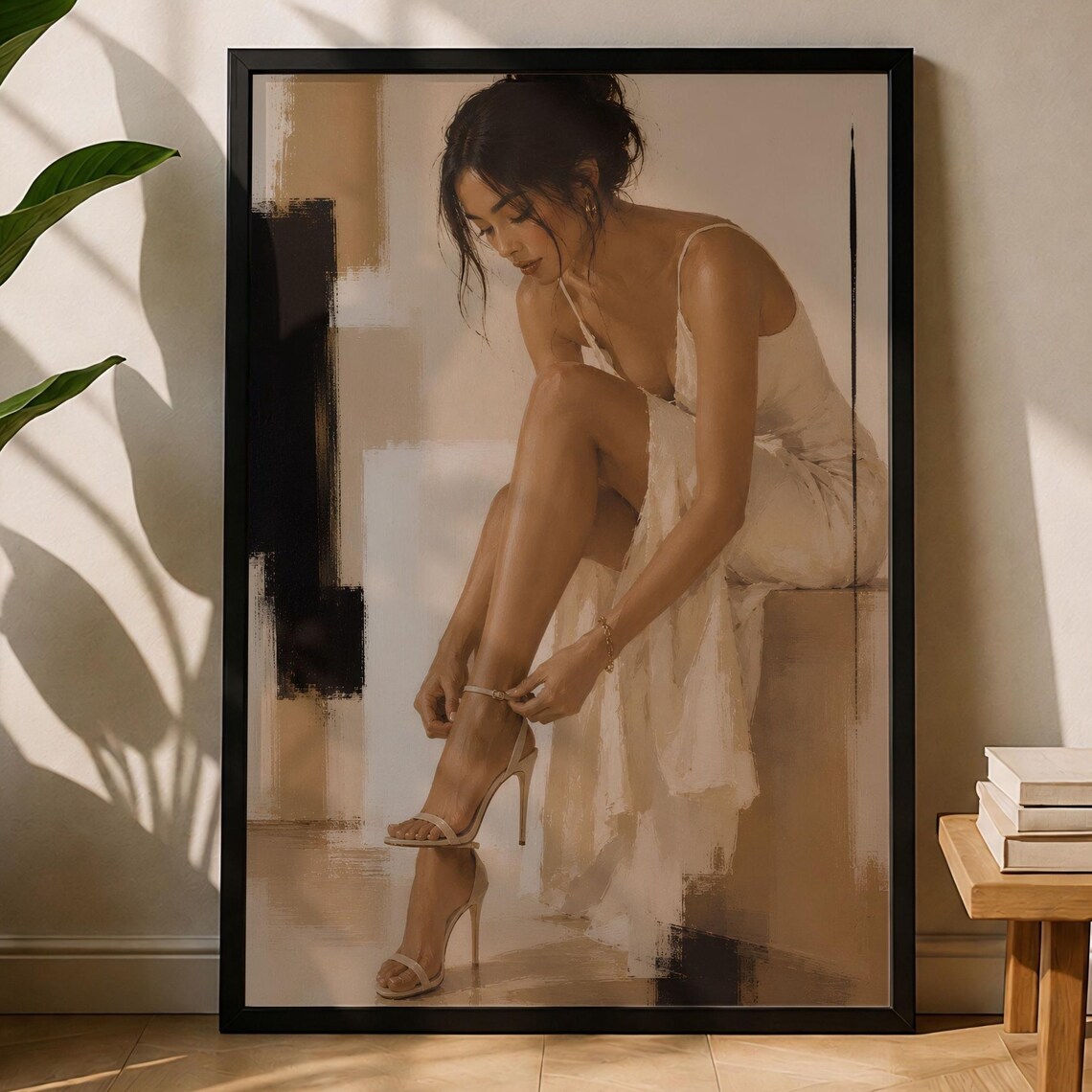 Modern Woman Portrait, Elegant Fashion Poster