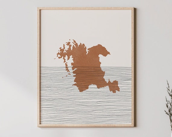South Chungcheong Art Print Map Wall Decor Korea Travel Poster And Gift