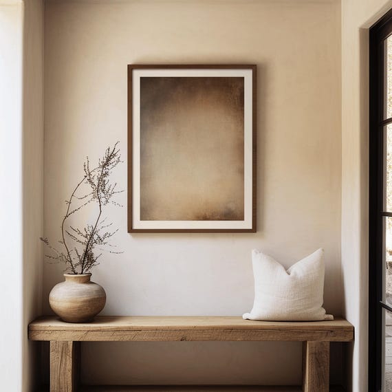 Wabi Sabi Textured Abstract Art Print, Neutral Decor
