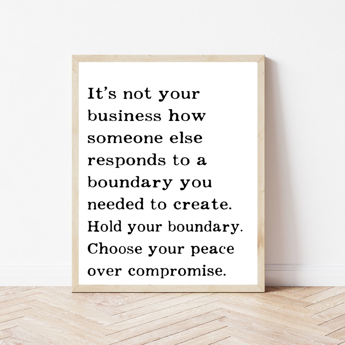 Its Not Your Business How Someone Else Responds Boundaries Poster