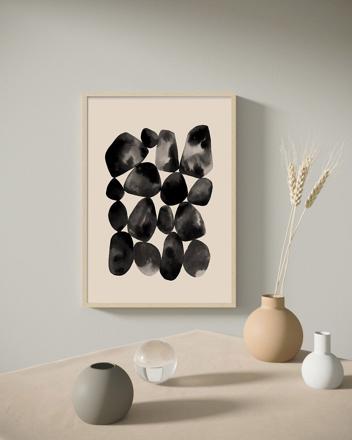 Abstract Geometric Print, Minimalist Wall Art - Image 2