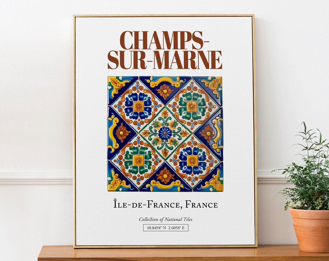 Champs-sur-Marne LedeFrance France Travel Poster