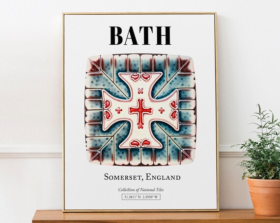 Bath Architectural Tile Patterns, English Regency Art Print