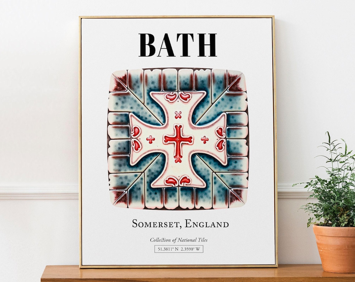 Bath Architectural Tile Patterns, English Regency Art Print