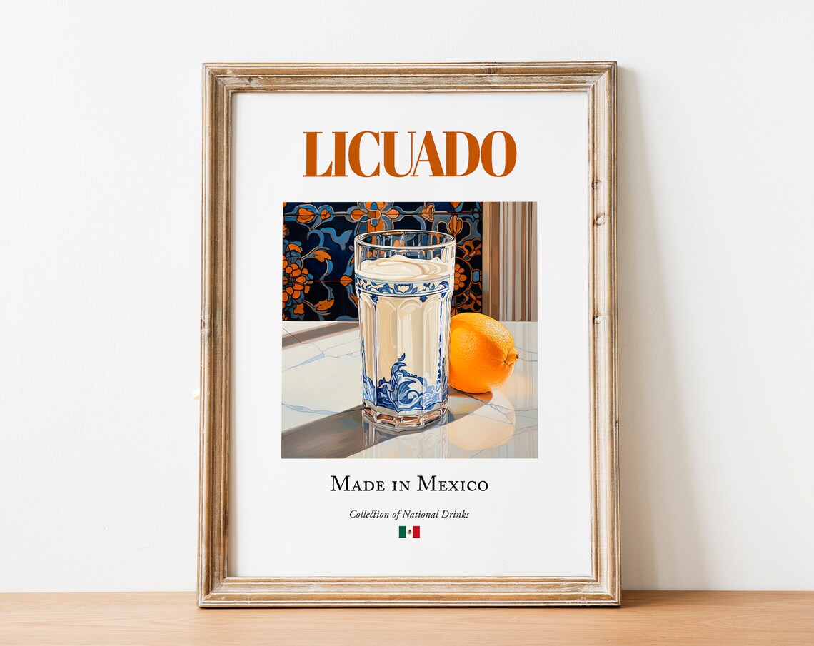 Licuado On Maiolica Tile - Kitchen Bar Art Print - Image 4