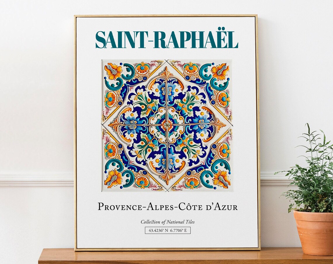 Saintraphal Provence-Alpes-Côte d'Azur Travel Poster