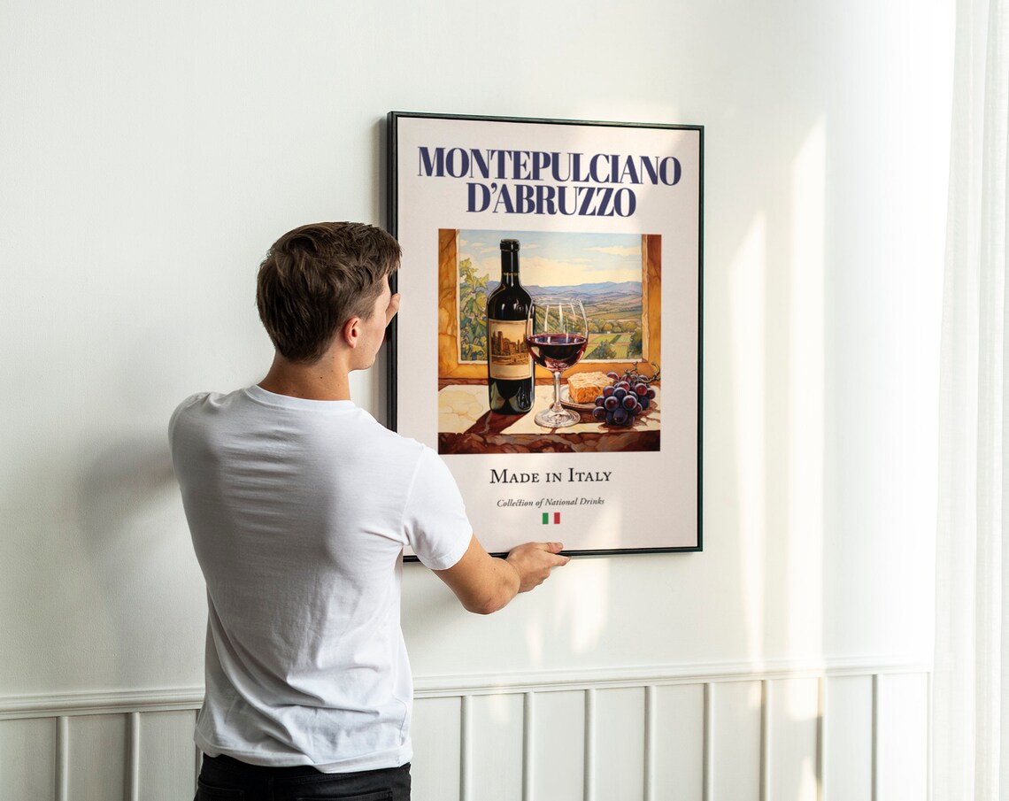Montepulciano D'Abruzzo Maiolica Tile Art Print - Image 3